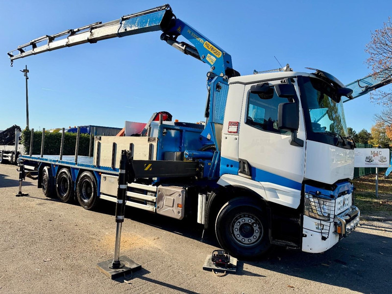 Renault C480 8x4 TRIDEM + CRANE (20m!) PALFINGER PK33002-EH E (6x) - PLATFORM 8m25 - LIFT/STEERING - GOOD TIRES - BE TRUCK - Vinçli kamyon: fotoğraf 1 Renault C480 8x4 TRIDEM + CRANE (20m!) PALFINGER PK33002-EH E (6x) - PLATFORM 8m25 - LIFT/STEERING - GOOD TIRES - BE TRUCK - Vinçli kamyon: fotoğraf 1