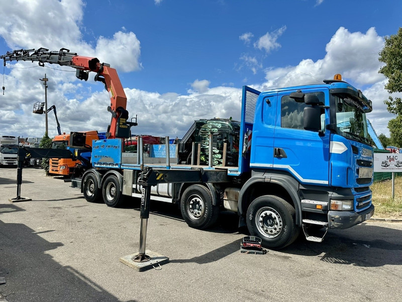 Scania G440 8x4 PRITSCHE + KRAN (26.5m!) PALFINGER PK78002 SH G 8x + 1 + WINCH - PLATFORM 6m25 - MANUAL - HUB REDUCTION - STEEL SPRING - EURO 5 - BE TRUCK - Sal/ Açık kasa kamyon, Vinçli kamyon: fotoğraf 2 Scania G440 8x4 PRITSCHE + KRAN (26.5m!) PALFINGER PK78002 SH G 8x + 1 + WINCH - PLATFORM 6m25 - MANUAL - HUB REDUCTION - STEEL SPRING - EURO 5 - BE TRUCK - Sal/ Açık kasa kamyon, Vinçli kamyon: fotoğraf 2