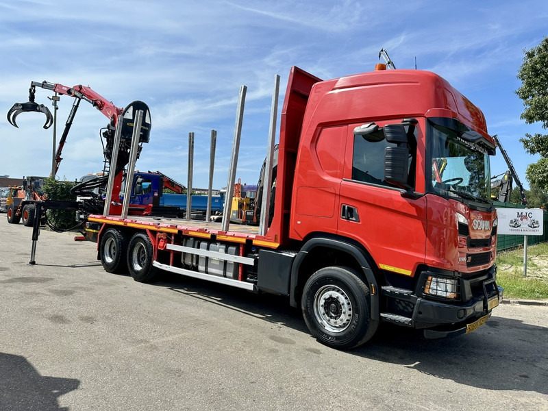 Scania G500 XT 6x4 WOOD / TIMBER / HOLZ CRANE PALFINGER EPSILON Q150Z + RETARDER - FULL AIR SUSP. - BE TRUCK - Tomruk kamyonu, Vinçli kamyon: fotoğraf 1 Scania G500 XT 6x4 WOOD / TIMBER / HOLZ CRANE PALFINGER EPSILON Q150Z + RETARDER - FULL AIR SUSP. - BE TRUCK - Tomruk kamyonu, Vinçli kamyon: fotoğraf 1