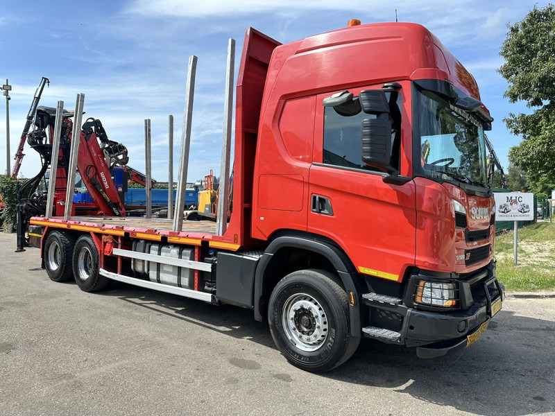 Scania G500 XT 6x4 WOOD / TIMBER / HOLZ CRANE PALFINGER EPSILON Q150Z + RETARDER - FULL AIR SUSP. - BE TRUCK - Sal/ Açık kasa kamyon, Vinçli kamyon: fotoğraf 1 Scania G500 XT 6x4 WOOD / TIMBER / HOLZ CRANE PALFINGER EPSILON Q150Z + RETARDER - FULL AIR SUSP. - BE TRUCK - Sal/ Açık kasa kamyon, Vinçli kamyon: fotoğraf 1