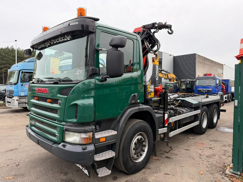 Scania P400 6x4 ABROLLKIPPER + KRAN PALFINGER PK9001 EH - RETARDER - 5/6F + ROTATOR + RADIO - WB 3m90 - EURO 5 - HUB REDUCTION / SPRING - BE TRUCK - Kancalı yükleyici kamyon: fotoğraf 3 Scania P400 6x4 ABROLLKIPPER + KRAN PALFINGER PK9001 EH - RETARDER - 5/6F + ROTATOR + RADIO - WB 3m90 - EURO 5 - HUB REDUCTION / SPRING - BE TRUCK - Kancalı yükleyici kamyon: fotoğraf 3