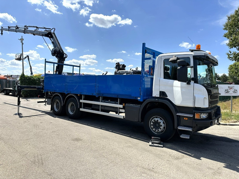 Scania P410 6x4 PRITSCHE + KRAN HIAB 166 ES-4 - RETARDER - ROTATOR - PLATFORM 6m80 - BIG AXLES HUB REDUCTION - STEEL SPRING - Sal/ Açık kasa kamyon, Vinçli kamyon: fotoğraf 3 Scania P410 6x4 PRITSCHE + KRAN HIAB 166 ES-4 - RETARDER - ROTATOR - PLATFORM 6m80 - BIG AXLES HUB REDUCTION - STEEL SPRING - Sal/ Açık kasa kamyon, Vinçli kamyon: fotoğraf 3
