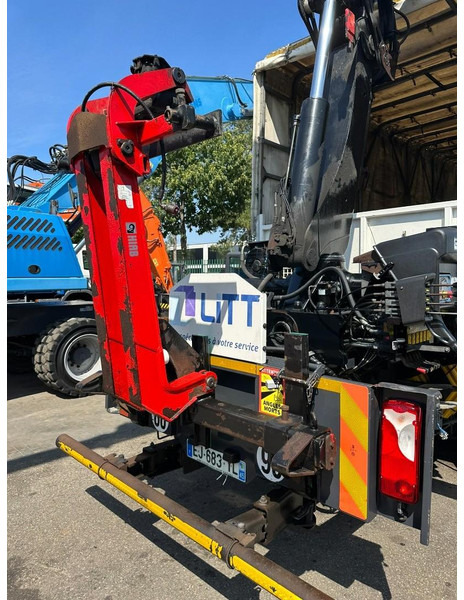 Tenteli kamyon, Vinçli kamyon Scania P410 8x4 TRIDEM PRITSCHE PLANE + KRAN HIAB 244 EP-4 HIDUO - RETARDER - LIFT + STEERING AXLE - *327.000km* - RADIO: fotoğraf 17