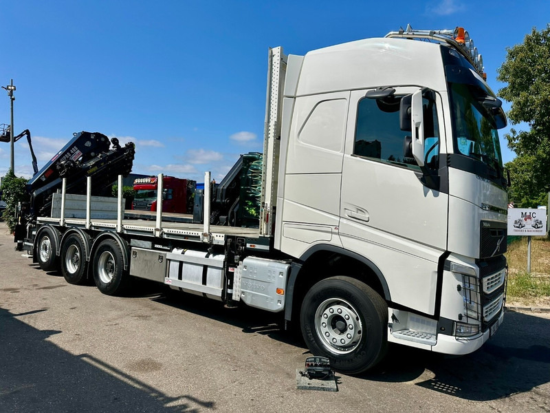 Sal/ Açık kasa kamyon, Vinçli kamyon Volvo FH 420 8x4 TRIDEM KRAANWAGEN + (26m!) HIAB 408 E-8 + 2 ME HIPRO + WINCH - 63.000km ONLY - CREWCAB 4 SEATER - PLATFORM 7m - TOP CONDITION: fotoğraf 1