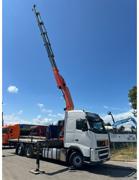 Volvo FH 500 6X2 + CRANE PALFINGER PK50002 E 6x - RETARDER - PLATFORM 6m20 - TWISTLOCKS 20' - 561.000km - EURO 5 - Vinçli kamyon: fotoğraf 3 Volvo FH 500 6X2 + CRANE PALFINGER PK50002 E 6x - RETARDER - PLATFORM 6m20 - TWISTLOCKS 20' - 561.000km - EURO 5 - Vinçli kamyon: fotoğraf 3
