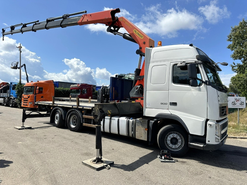 Volvo FH 500 6X2 PRITSCHE + KRAN PALFINGER PK50002 E 6x - RETARDER - PLATFORM 6m20 - TWISTLOCKS 20' - 561.000km - EURO 5 - Sal/ Açık kasa kamyon, Vinçli kamyon: fotoğraf 2 Volvo FH 500 6X2 PRITSCHE + KRAN PALFINGER PK50002 E 6x - RETARDER - PLATFORM 6m20 - TWISTLOCKS 20' - 561.000km - EURO 5 - Sal/ Açık kasa kamyon, Vinçli kamyon: fotoğraf 2