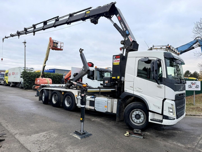 Volvo FM 500 8X4 TRIDEM HOOKLIFT + (25m!) CRANE HIAB 302 E-8x + 1 ME + WINCH - *127.000km* - *1976h crane hours* - TOP CONDITION - BE TRUCK - Kancalı yükleyici kamyon, Vinçli kamyon: fotoğraf 1 Volvo FM 500 8X4 TRIDEM HOOKLIFT + (25m!) CRANE HIAB 302 E-8x + 1 ME + WINCH - *127.000km* - *1976h crane hours* - TOP CONDITION - BE TRUCK - Kancalı yükleyici kamyon, Vinçli kamyon: fotoğraf 1