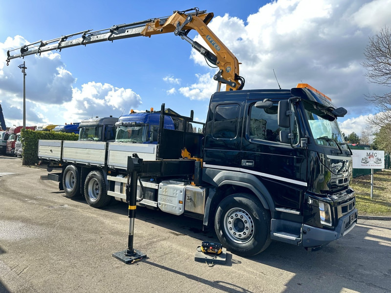 Volvo FMX 370 6x2 PLATFORM 6M35 + CRANE EFFER 215/6S -*127.000km* - LIFT AXLE - DOUBLE WHEELS - I SHIFT - EURO 6 - BE PAPERS - Vinçli kamyon: fotoğraf 1 Volvo FMX 370 6x2 PLATFORM 6M35 + CRANE EFFER 215/6S -*127.000km* - LIFT AXLE - DOUBLE WHEELS - I SHIFT - EURO 6 - BE PAPERS - Vinçli kamyon: fotoğraf 1