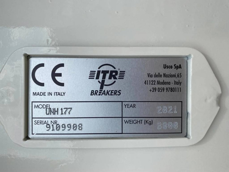 ITR UNH177 - Hidrolik kırıcı - İş makinaları: fotoğraf 3 ITR UNH177 - Hidrolik kırıcı - İş makinaları: fotoğraf 3