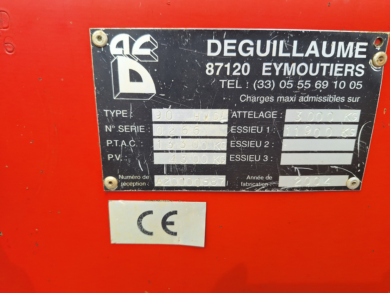 DEGUILLAUME HVD1310 - Gübresi serpme makinesi: fotoğraf 4 DEGUILLAUME HVD1310 - Gübresi serpme makinesi: fotoğraf 4