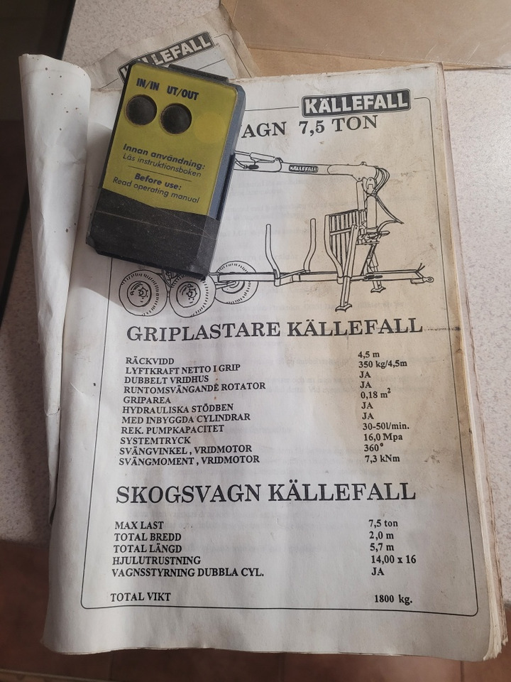 KALLEFALL 15 - Traktör römorku: fotoğraf 2 KALLEFALL 15 - Traktör römorku: fotoğraf 2