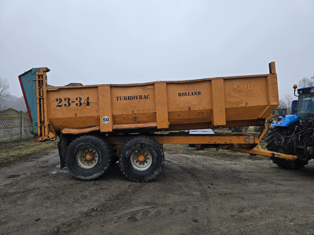 ROLLAND TURBOVRAC 23-34 - Damperli traktör römorku: fotoğraf 1 ROLLAND TURBOVRAC 23-34 - Damperli traktör römorku: fotoğraf 1