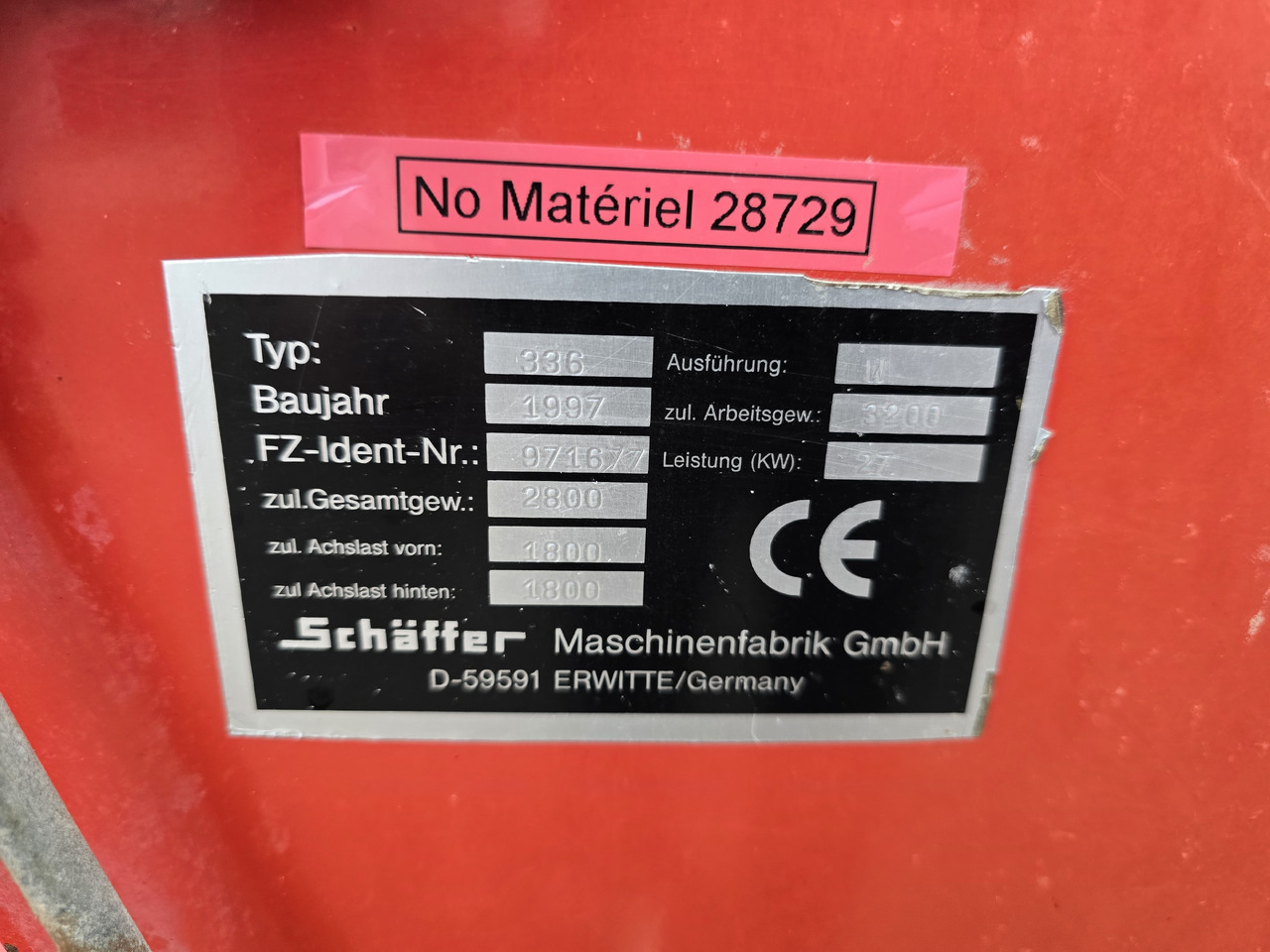 SCHAFFER 336 - Mini yükleyici: fotoğraf 2 SCHAFFER 336 - Mini yükleyici: fotoğraf 2