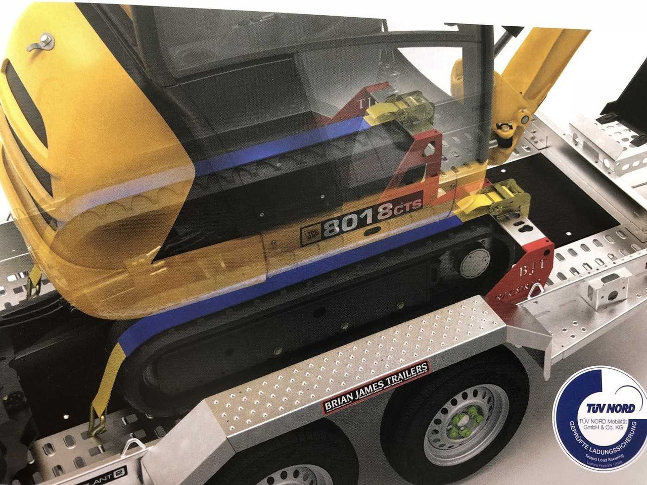 Yeni İş makinası römorku BRIAN_JAMES Cargo Digger Plant 2 Trac Maschinentransporter: fotoğraf 10