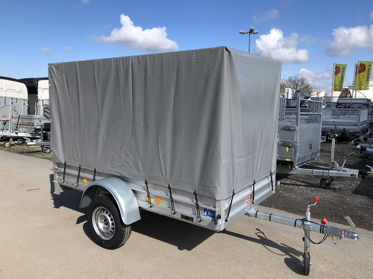 KOCH U4 mit Plane 1500 grau Kastenanhänger ungebremst - Otomobil römorku: fotoğraf 3 KOCH U4 mit Plane 1500 grau Kastenanhänger ungebremst - Otomobil römorku: fotoğraf 3
