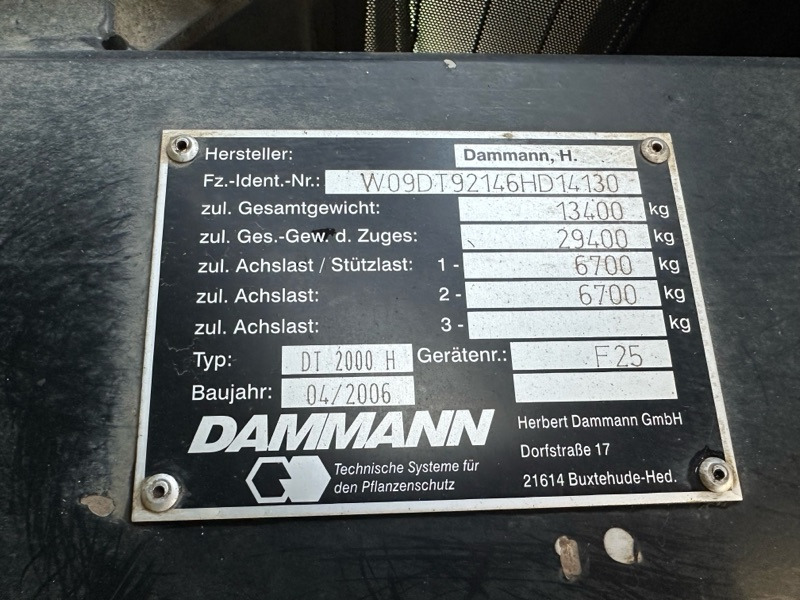 Dammann Trac DT 2000 H - Kendi yürür ilaçlama makinesi: fotoğraf 2 Dammann Trac DT 2000 H - Kendi yürür ilaçlama makinesi: fotoğraf 2