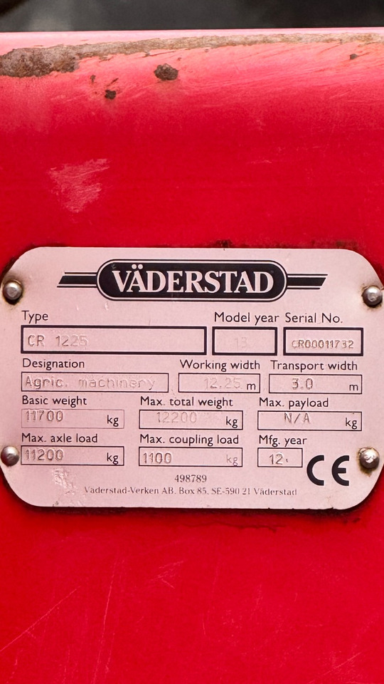 Väderstad Carrier 1225 # CrossCutter#neue Steelrunner - Disk tırmığı: fotoğraf 2 Väderstad Carrier 1225 # CrossCutter#neue Steelrunner - Disk tırmığı: fotoğraf 2