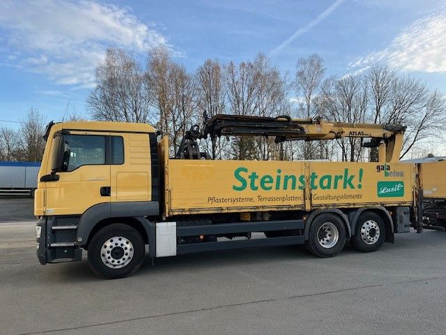 MAN TGS 26.400 Baustoff LKW mit Ladekran Atlas 210.2 - Sal/ Açık kasa kamyon, Vinçli kamyon: fotoğraf 3 MAN TGS 26.400 Baustoff LKW mit Ladekran Atlas 210.2 - Sal/ Açık kasa kamyon, Vinçli kamyon: fotoğraf 3