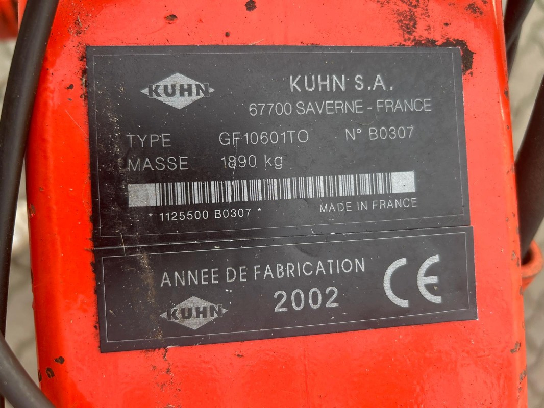 Kuhn GF 10601 TO - Ot toplama tırmığı: fotoğraf 3 Kuhn GF 10601 TO - Ot toplama tırmığı: fotoğraf 3