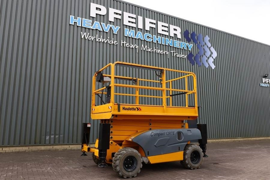 Haulotte Compact 12RTE Electric, 12m Working Height, 450kg - Makasli platform: fotoğraf 1 Haulotte Compact 12RTE Electric, 12m Working Height, 450kg - Makasli platform: fotoğraf 1