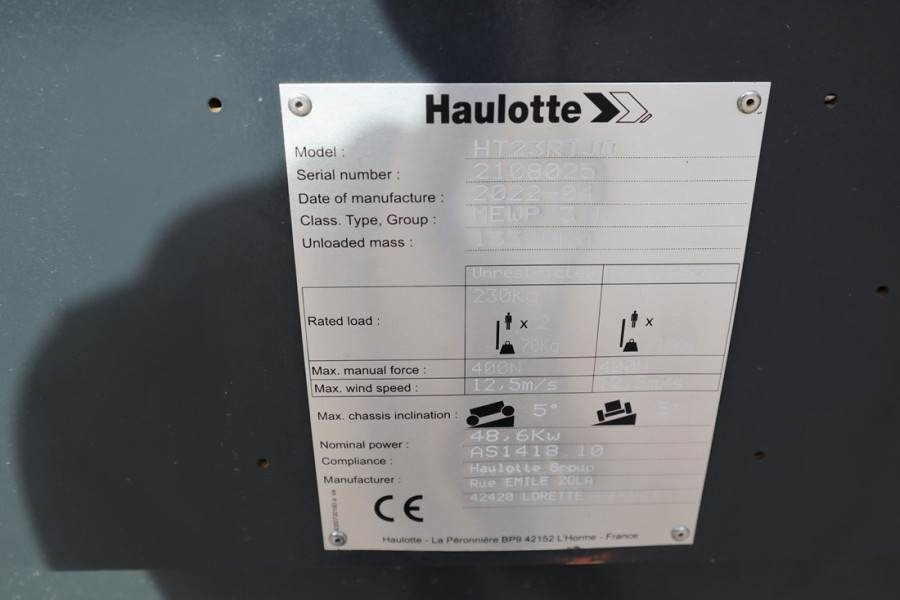 Haulotte HT23RTJ O Valid Inspection, *Guarantee! Diesel, 4x - Teleskopik platform: fotoğraf 5 Haulotte HT23RTJ O Valid Inspection, *Guarantee! Diesel, 4x - Teleskopik platform: fotoğraf 5