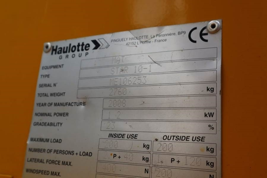 Eklemli platform Haulotte STAR 10 Electric, 10m Working Height, 3m Reach, 20: fotoğraf 6