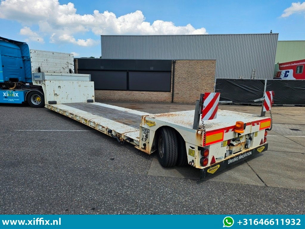 Alçak çerçeveli platform dorse Broshuis 1-ass. Uitschuifbare dieplader / SL as / 1x gestuurd: fotoğraf 10
