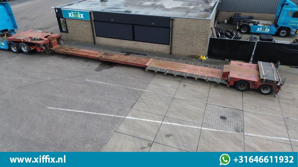 Broshuis 2-ass. Dubbel 2x uitschuifbare dieplader met afneembare nek / 2x gestuu - Alçak çerçeveli platform dorse: fotoğraf 2 Broshuis 2-ass. Dubbel 2x uitschuifbare dieplader met afneembare nek / 2x gestuu - Alçak çerçeveli platform dorse: fotoğraf 2