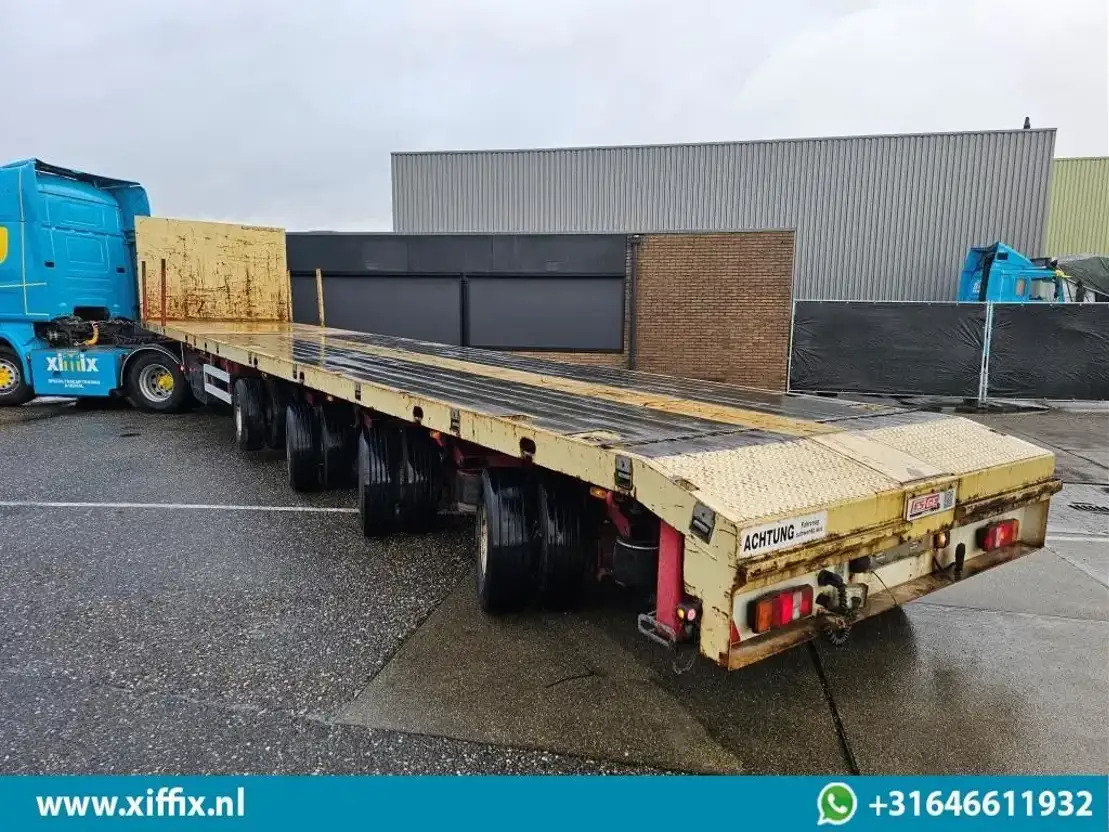 ES-GE 4-ass. Vlakke uitschuifbare Mega oplegger / 4x gestuurd / 14129 - Açık/ Sal dorse: fotoğraf 3 ES-GE 4-ass. Vlakke uitschuifbare Mega oplegger / 4x gestuurd / 14129 - Açık/ Sal dorse: fotoğraf 3