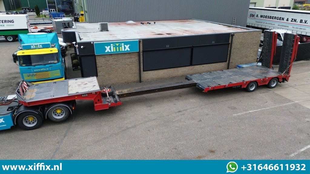 Faymonville 2-ass. Uitschuifbare semi dieplader met dubbele hydr. Kleppen / 2x gestuurd - Alçak çerçeveli platform dorse: fotoğraf 1 Faymonville 2-ass. Uitschuifbare semi dieplader met dubbele hydr. Kleppen / 2x gestuurd - Alçak çerçeveli platform dorse: fotoğraf 1