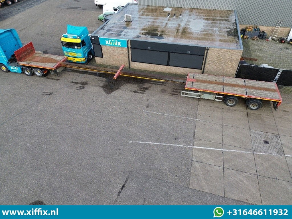 Faymonville 2-ass. Vlakke dubbel 2x uitschuifbare oplegger / 2x gestuurd - Açık/ Sal dorse: fotoğraf 2 Faymonville 2-ass. Vlakke dubbel 2x uitschuifbare oplegger / 2x gestuurd - Açık/ Sal dorse: fotoğraf 2