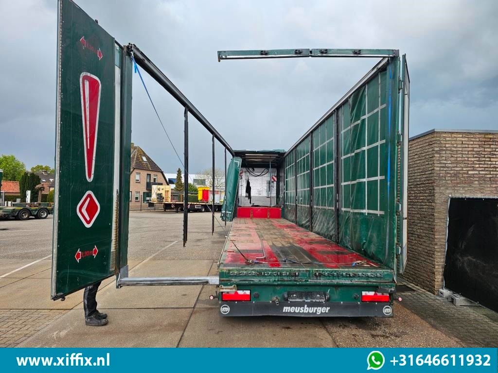 Meusburger 6-ass. Semi dieplader met elektische huifopbouw / 3x naloop gestuurd - Alçak çerçeveli platform dorse: fotoğraf 5 Meusburger 6-ass. Semi dieplader met elektische huifopbouw / 3x naloop gestuurd - Alçak çerçeveli platform dorse: fotoğraf 5