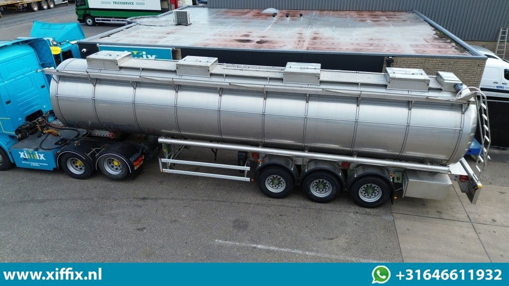 Parcisa 3-ass. Geisoleerde RVS tankoplegger / ADR / Chemie / 1 Compartiment - Tanker dorse: fotoğraf 2 Parcisa 3-ass. Geisoleerde RVS tankoplegger / ADR / Chemie / 1 Compartiment - Tanker dorse: fotoğraf 2