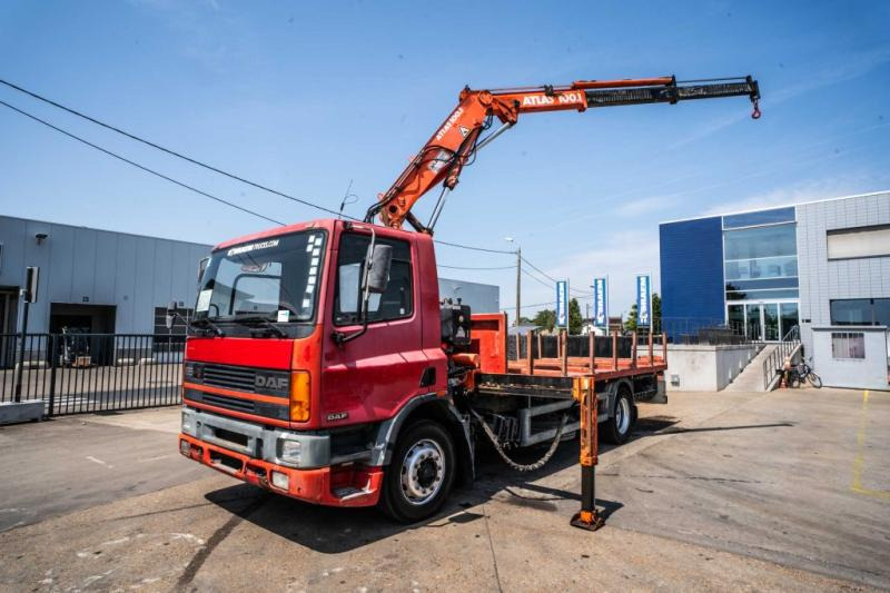 DAF 65.180 - ATLAS 100.1 - Sal/ Açık kasa kamyon, Vinçli kamyon: fotoğraf 1 DAF 65.180 - ATLAS 100.1 - Sal/ Açık kasa kamyon, Vinçli kamyon: fotoğraf 1