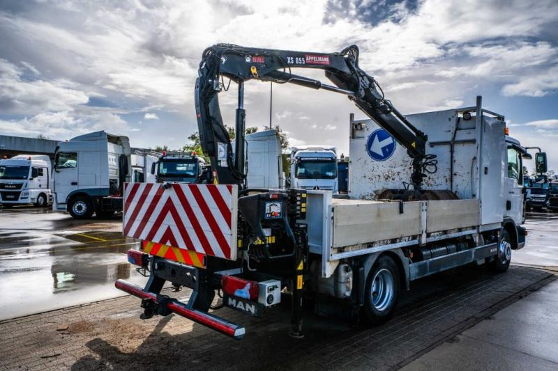 Sal/ Açık kasa kamyon, Vinçli kamyon MAN TGL 12.190 BL + HIAB 055 D-1 HIDUO: fotoğraf 10