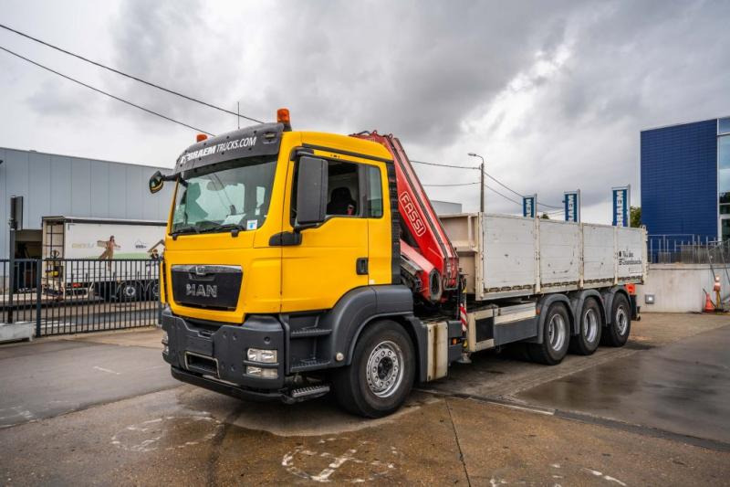 Damperli kamyon, Vinçli kamyon MAN TGS 32.400 BL + Fassi 245A/5x: fotoğraf 7