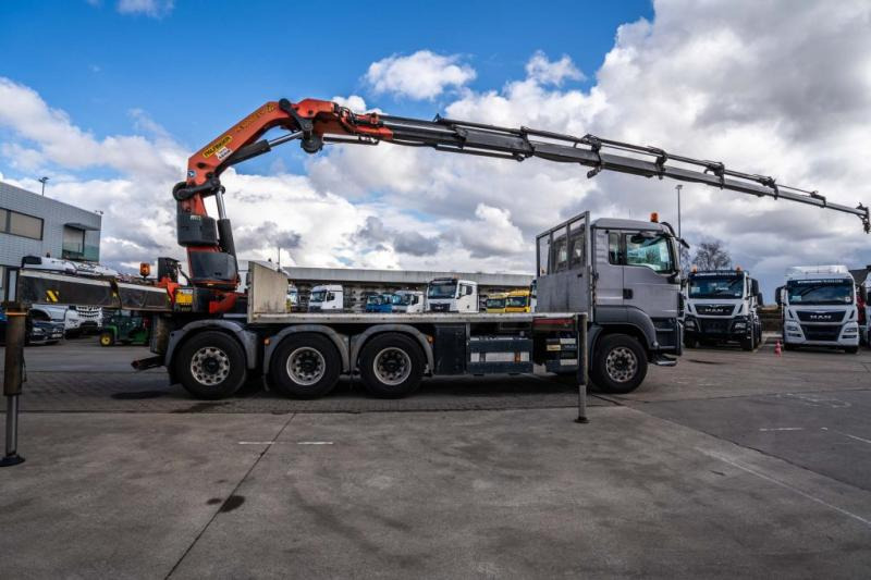 MAN TGS 35.440+PALFINGER 50 t/m /8x+ TREUIL - Sal/ Açık kasa kamyon, Vinçli kamyon: fotoğraf 1 MAN TGS 35.440+PALFINGER 50 t/m /8x+ TREUIL - Sal/ Açık kasa kamyon, Vinçli kamyon: fotoğraf 1