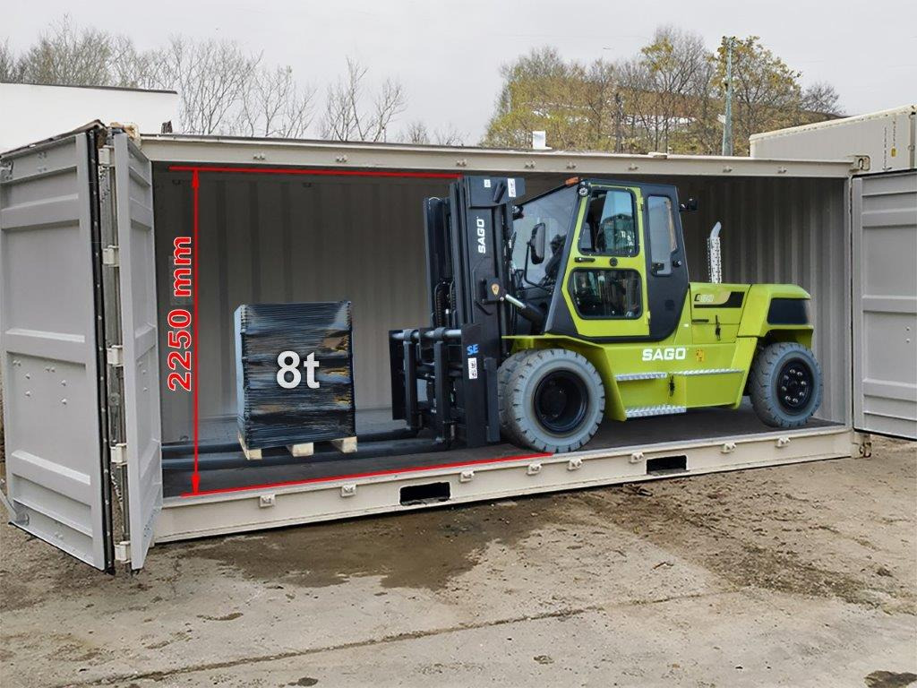 SAGO C80D - Container-Indoor-Stapler - Dizel forklift: fotoğraf 1 SAGO C80D - Container-Indoor-Stapler - Dizel forklift: fotoğraf 1