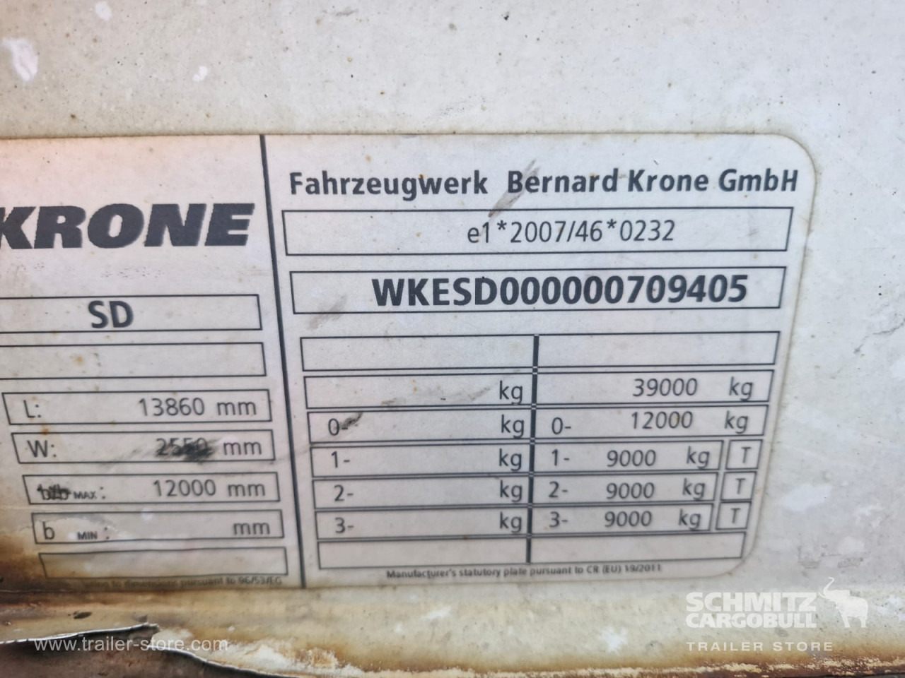 KRONE Curtainsider Mega - Tenteli dorse: fotoğraf 3 KRONE Curtainsider Mega - Tenteli dorse: fotoğraf 3