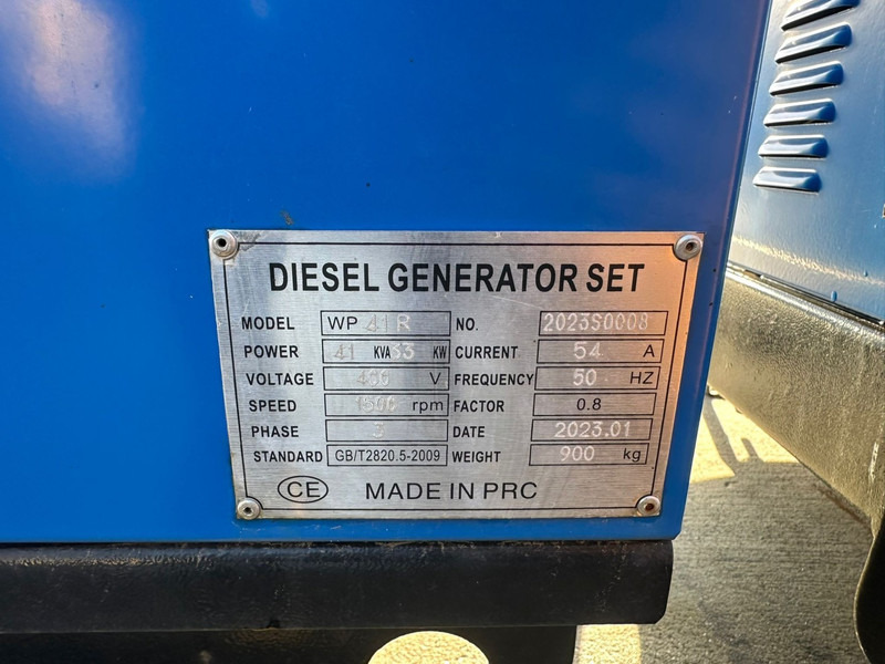 Elektrikli jeneratör Diesel Generator Set WP41R (41 KVA/ 400V / 1500 RPM / 3 PHASE / 54 A / 50 HZ): fotoğraf 16