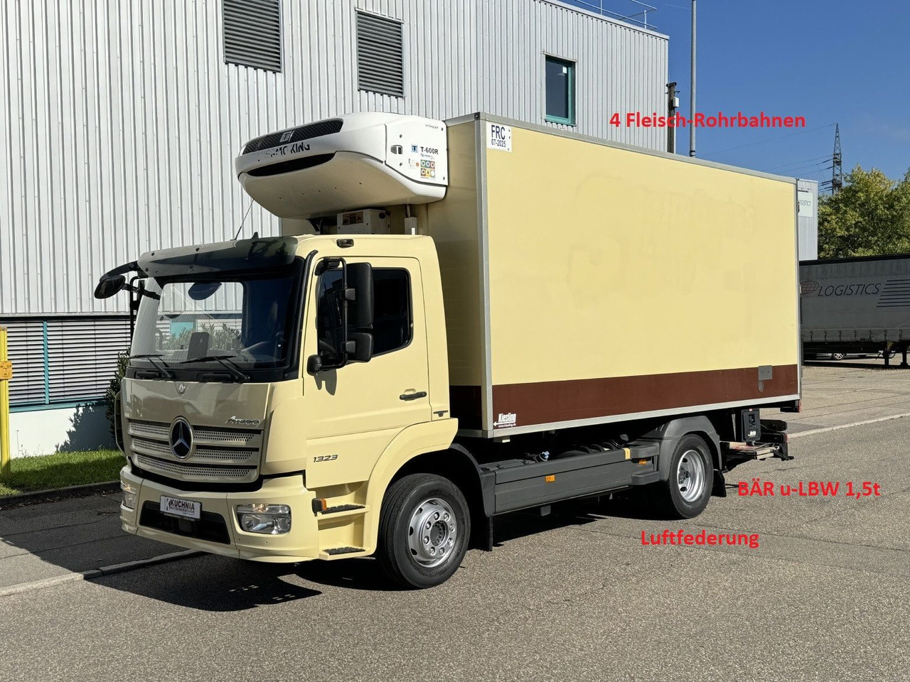 Mercedes-Benz Atego 1323L 4-Fleisch-Rohrbahnen TK T600R ATM - Refrijeratör kamyon: fotoğraf 1 Mercedes-Benz Atego 1323L 4-Fleisch-Rohrbahnen TK T600R ATM - Refrijeratör kamyon: fotoğraf 1