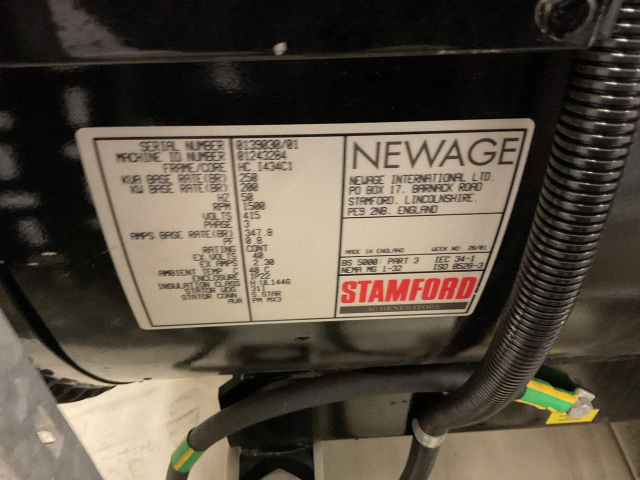 Perkins 250KVA, low standby hours and very complete. - Elektrikli jeneratör: fotoğraf 5 Perkins 250KVA, low standby hours and very complete. - Elektrikli jeneratör: fotoğraf 5