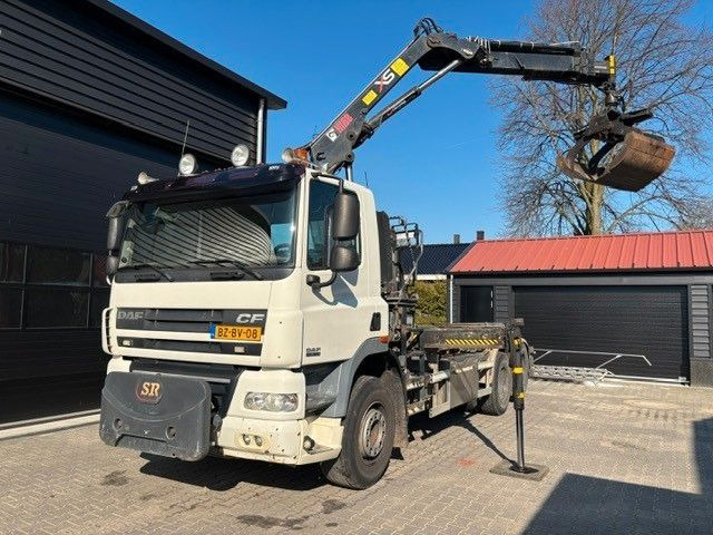 DAF FAS CF85.360 mit VDL Haak + HIAB 122 Kran - Kancalı yükleyici kamyon, Vinçli kamyon: fotoğraf 1 DAF FAS CF85.360 mit VDL Haak + HIAB 122 Kran - Kancalı yükleyici kamyon, Vinçli kamyon: fotoğraf 1