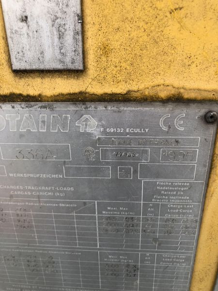 Potain GTMR 336 A - Kendi kendini kuran kule vinç: fotoğraf 4 Potain GTMR 336 A - Kendi kendini kuran kule vinç: fotoğraf 4