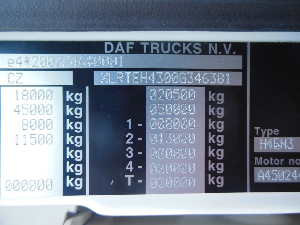 Çekici DAF XF106.480 SSC, LIMITED EDITION, STANDKLIMA, TOP!: fotoğraf 22