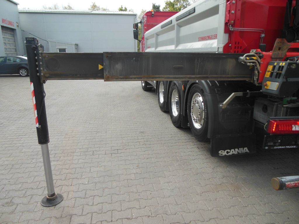 Damperli kamyon, Vinçli kamyon Scania R 580,8X4,KIPPER,BORDMATIC,PALFINGER PK 19.001: fotoğraf 15