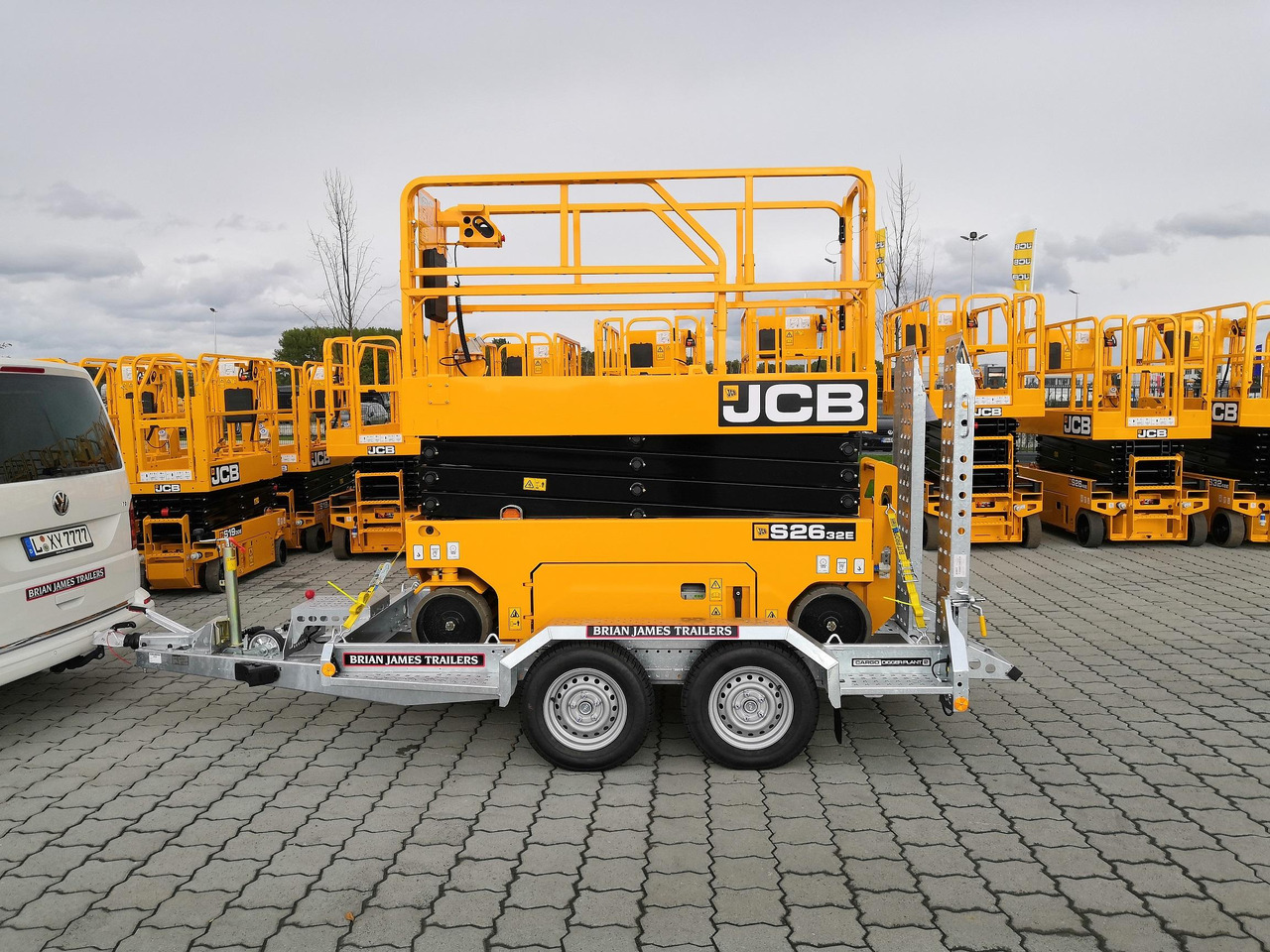 Brian James Digger Plant 543-2813-27 280x130cm Schaufelablage Rampen Reserverad 2700kg Aktion - İş makinası römorku: fotoğraf 2 Brian James Digger Plant 543-2813-27 280x130cm Schaufelablage Rampen Reserverad 2700kg Aktion - İş makinası römorku: fotoğraf 2