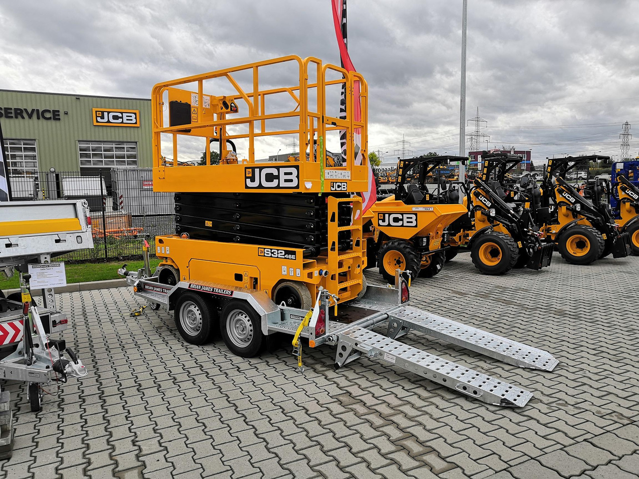 Brian James Digger Plant 543-2813-27 280x130cm Schaufelablage Rampen Reserverad 2700kg Aktion - İş makinası römorku: fotoğraf 1 Brian James Digger Plant 543-2813-27 280x130cm Schaufelablage Rampen Reserverad 2700kg Aktion - İş makinası römorku: fotoğraf 1