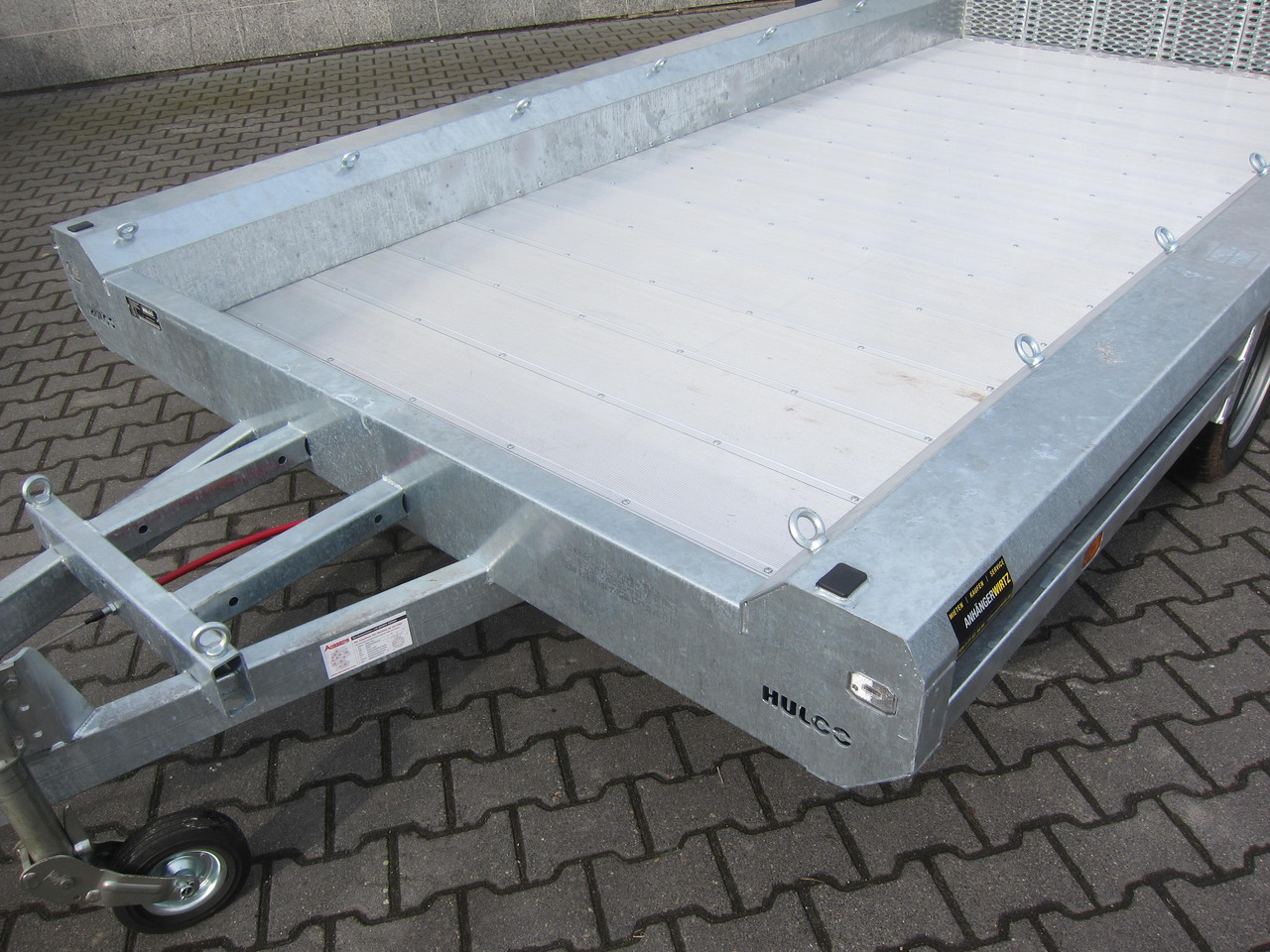 HULCO TERRAX Aluboden 394x188x27cm Heckrampe 100cm Tridem (XL) 3500kg - İş makinası römorku: fotoğraf 3 HULCO TERRAX Aluboden 394x188x27cm Heckrampe 100cm Tridem (XL) 3500kg - İş makinası römorku: fotoğraf 3