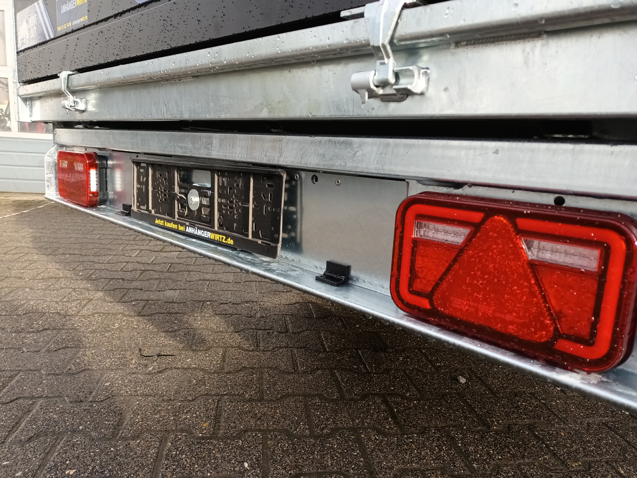 Damperli römork Saris Kipper K3 356 184 3500 2 HD E 356x184x35cm black heavy duty Rampen Stützen NHP LED (L) 3500kg: fotoğraf 6